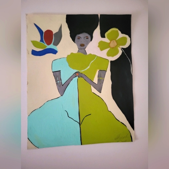11x14 Original Painting African